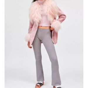 Urban Outfitters Farrah Knit Kick Flare Pant Grey Medium New